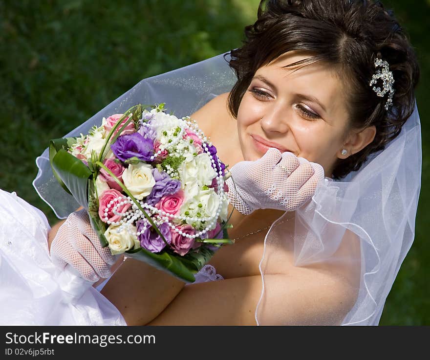 Portrait of the beautiful bride