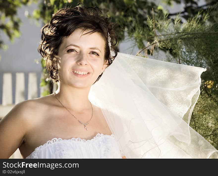 Portrait of the beautiful bride