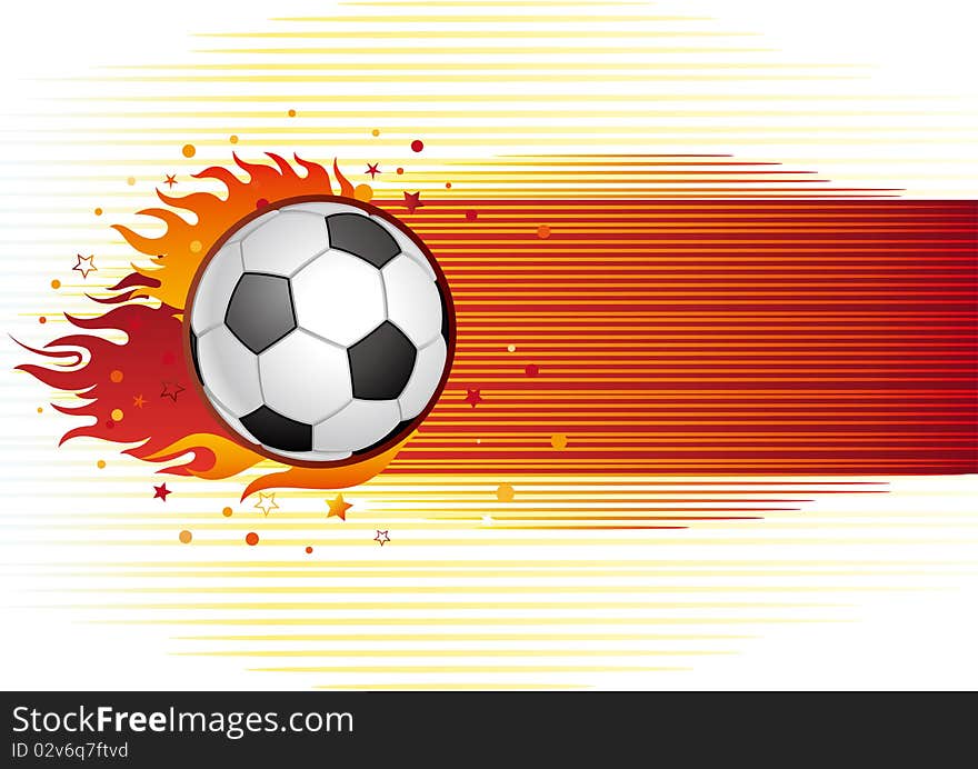 Soccer And Flame