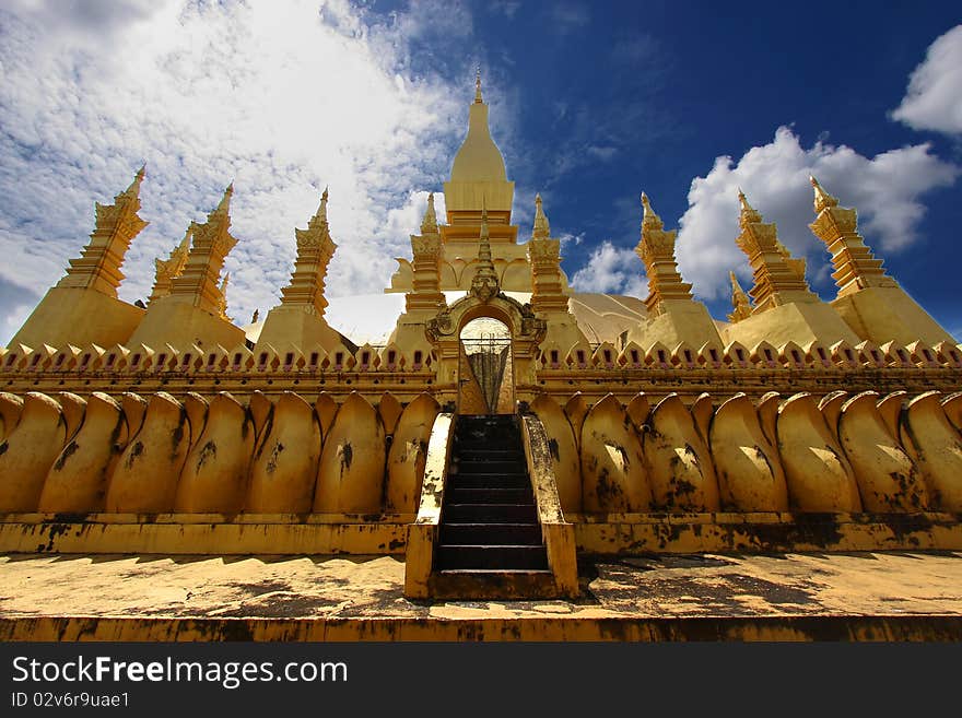 Golden Stupa In Vientiane-lao