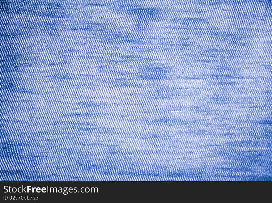 Macro blue jeans for textured background