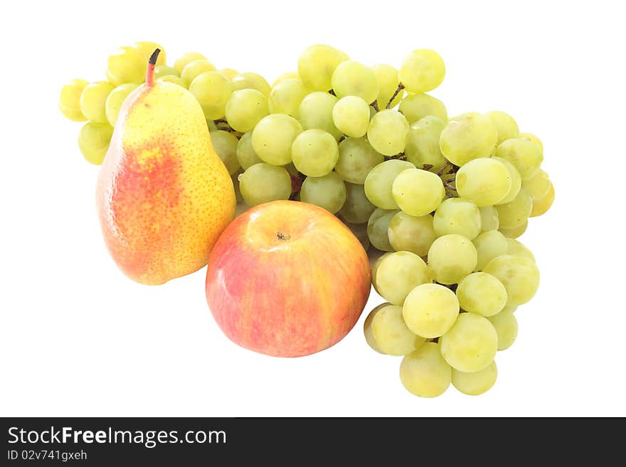 Pears and grapes