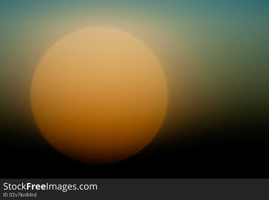 The sun with a macros lens photographed.