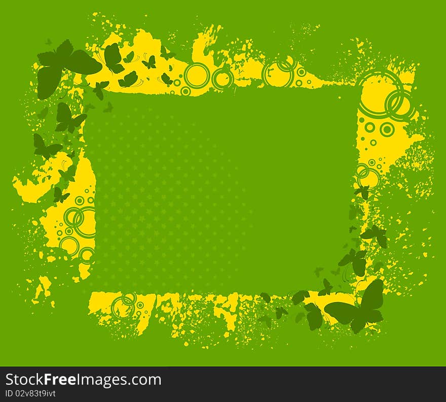 Grunge Abstract Background With Blots