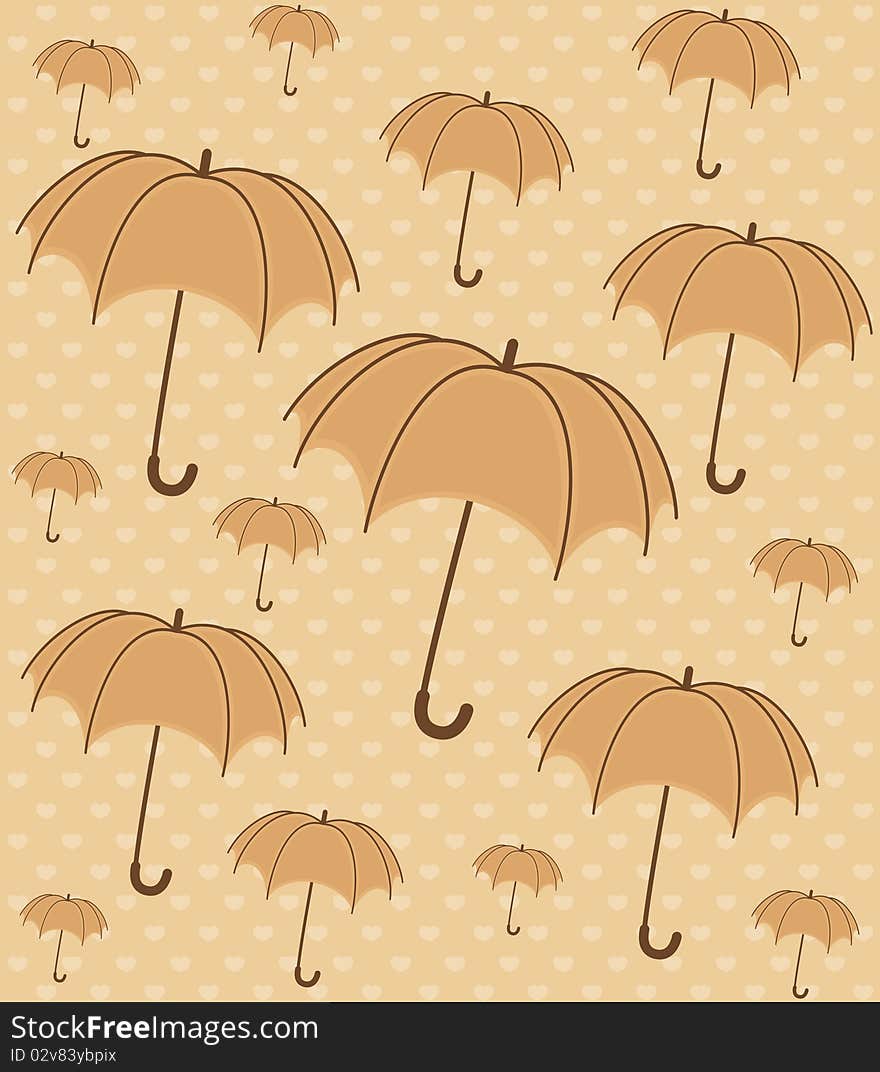 Umbrella With Wallpaper Design