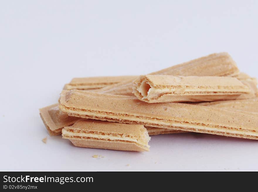 Bread stick on white background. Bread stick on white background