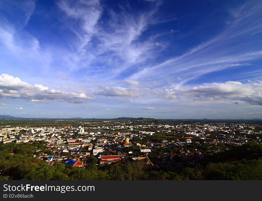 Landscape view village Thailand