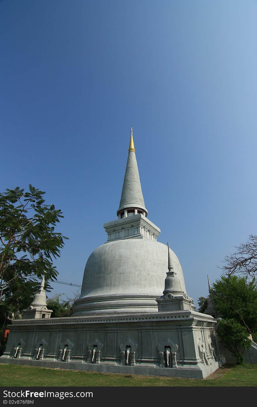 Pagoda in thai temple at museum of thailand