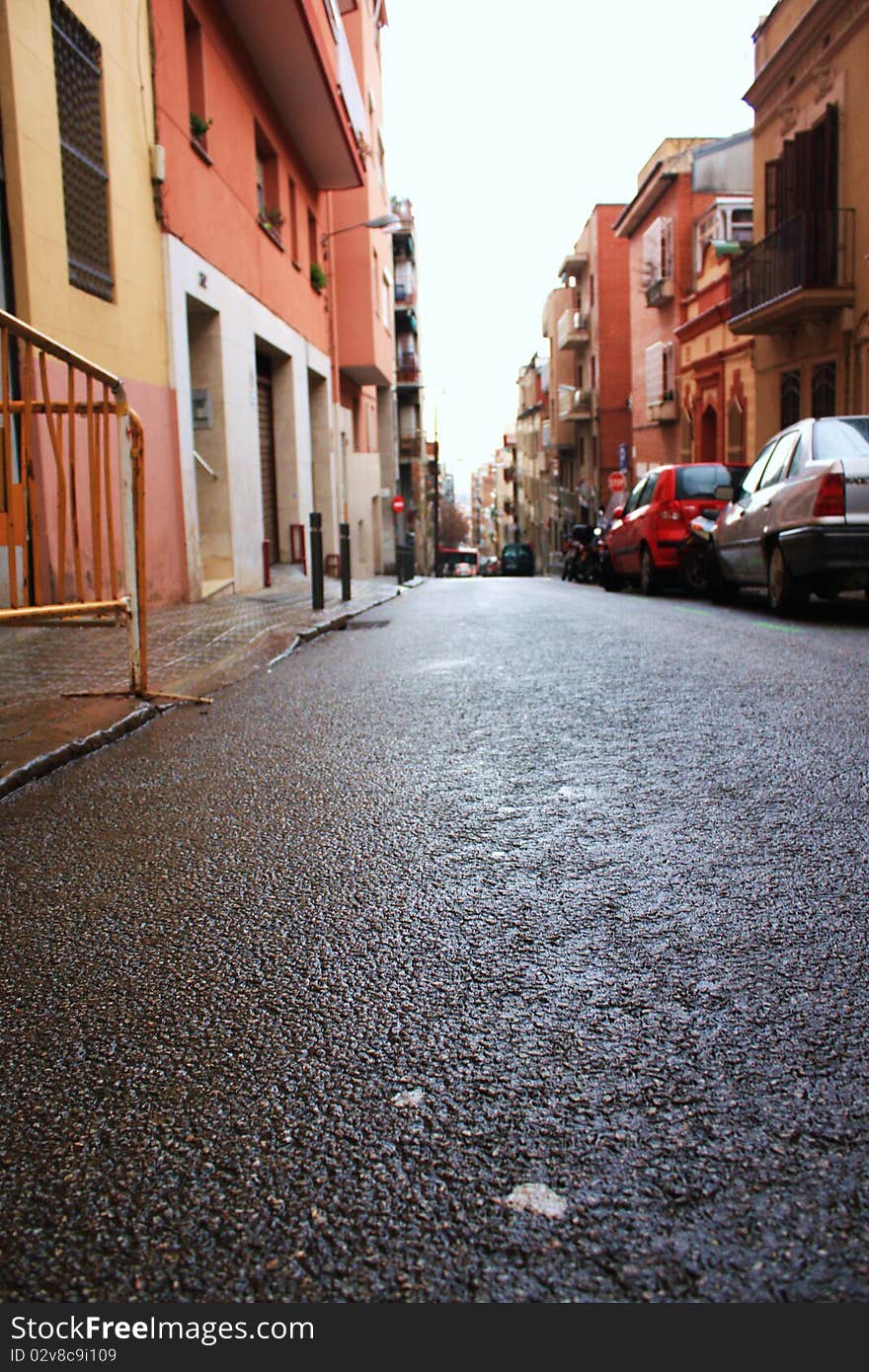 The wet way in the Spain. The wet way in the Spain