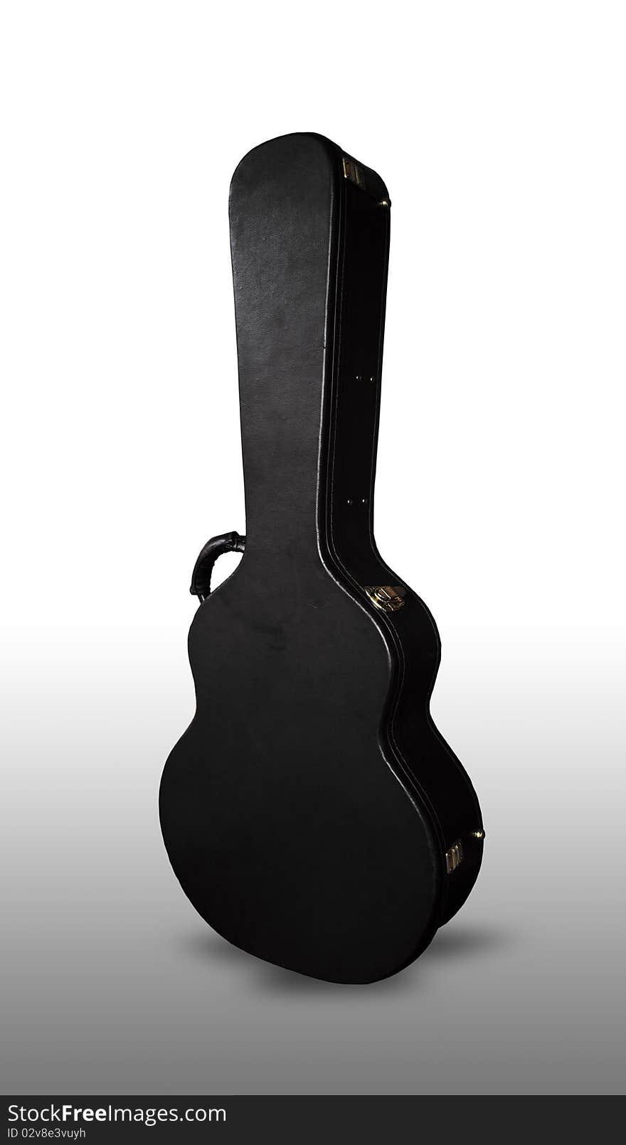 Black guitar case