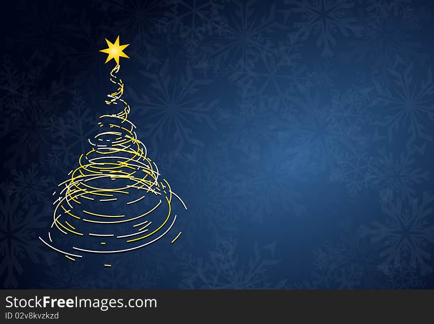 Graphic illustration of Christmas Tree