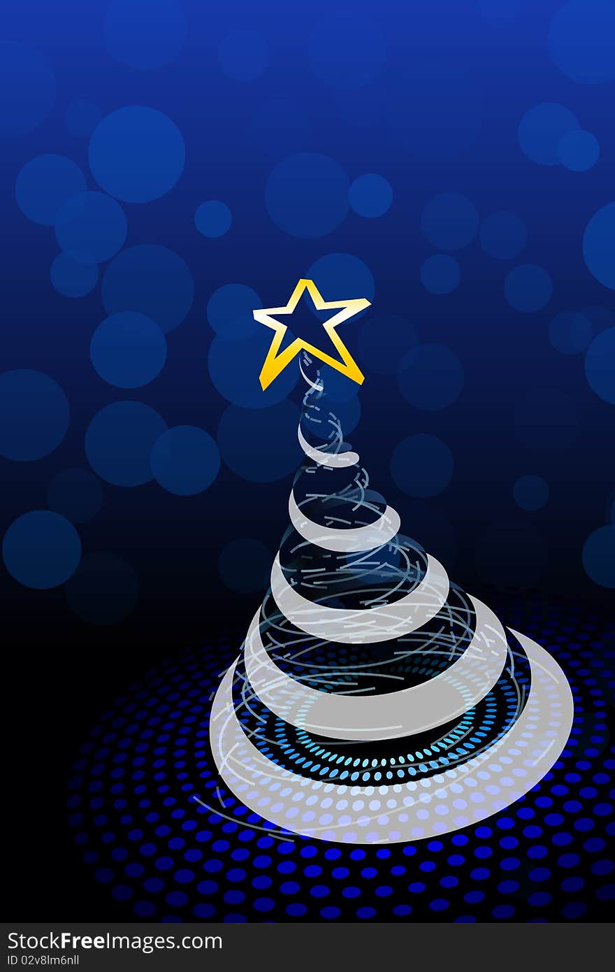 Graphic illustration of Christmas Tree