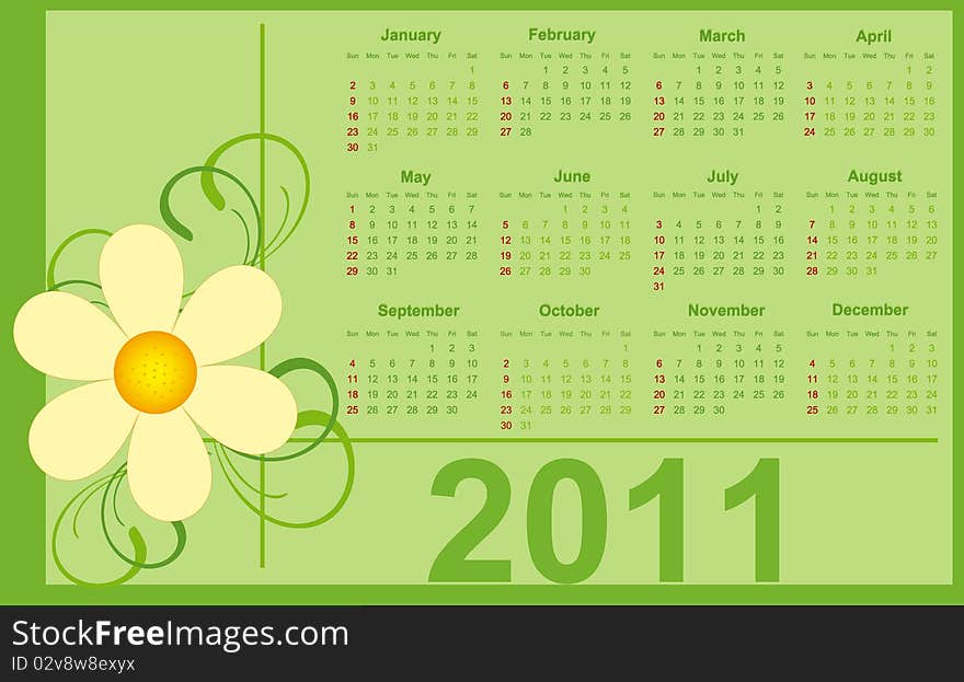 2011 Calendar.