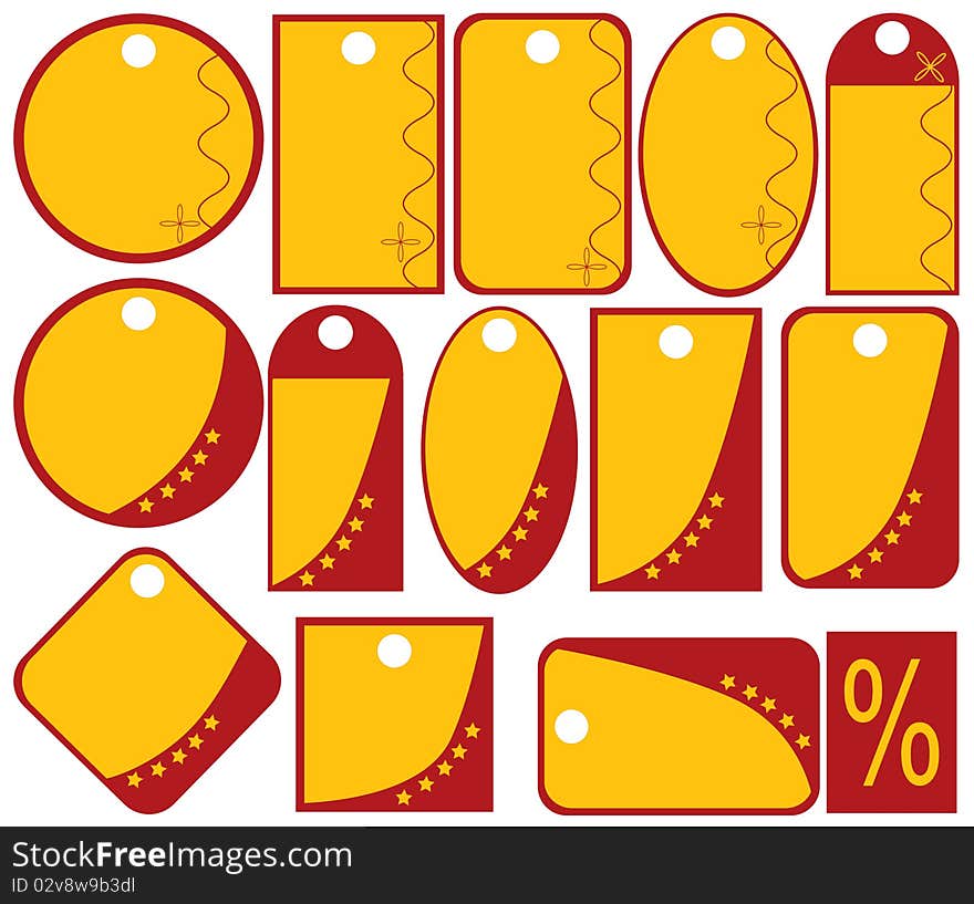 Vector Labels. Abstract design background