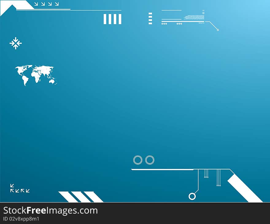 Vector background with technology