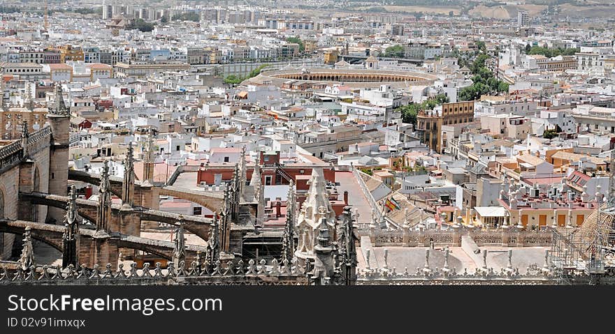 Panoramic of Seville.
partial view of the city. Panoramic of Seville.
partial view of the city