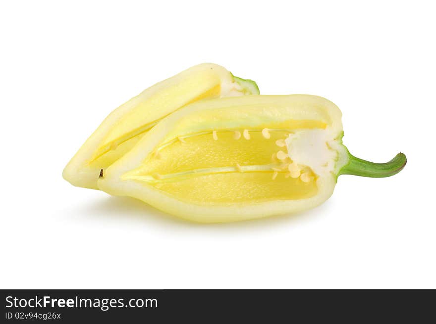 Yellow Bell Pepper Isolated