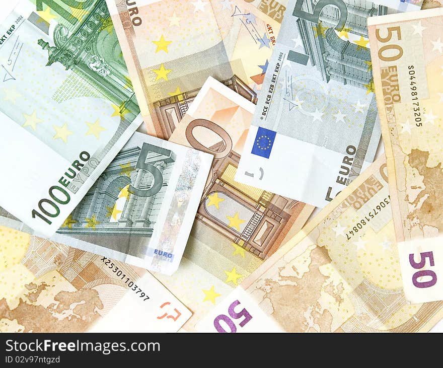 Background Made Of EURO Money