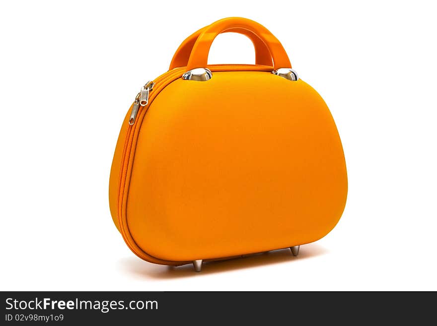 Beautiful large handbag on a white background