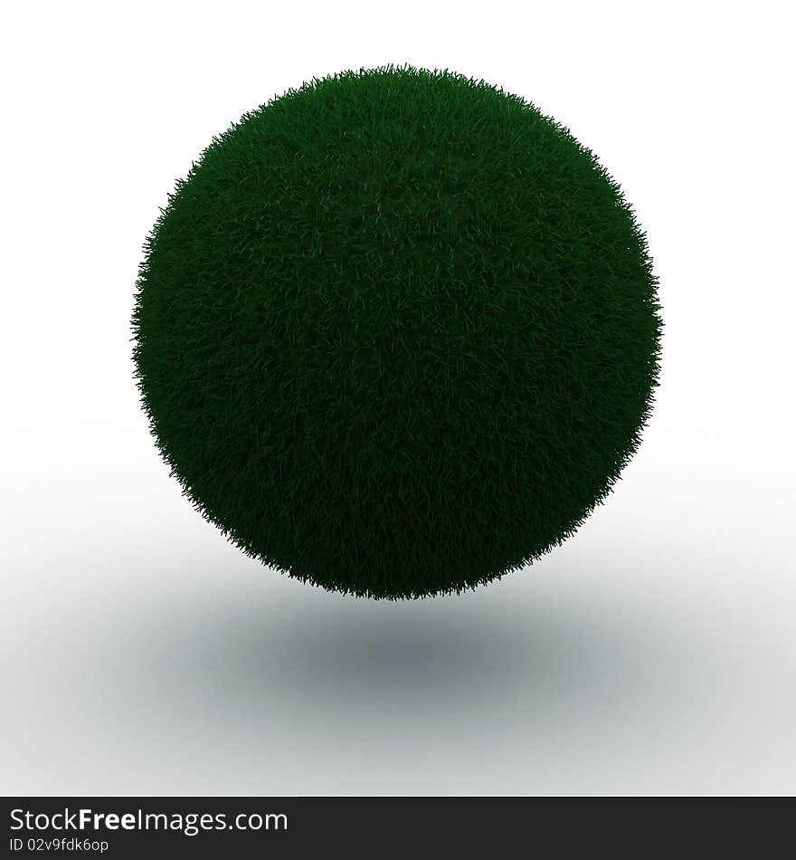 3d render of a green earth how it should be. 3d render of a green earth how it should be