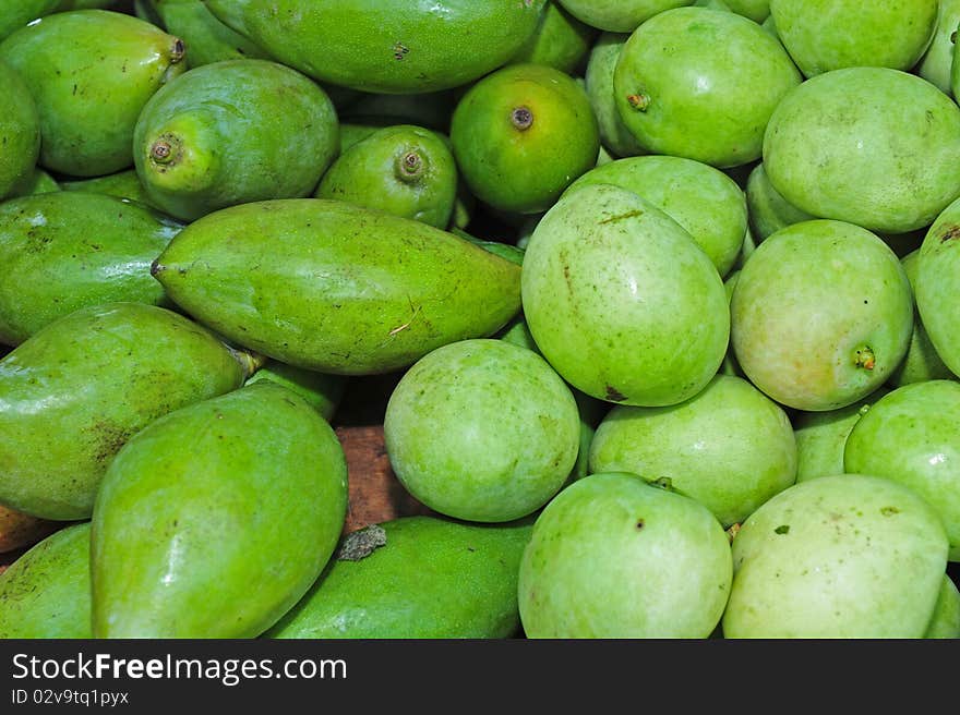 Green mangoes