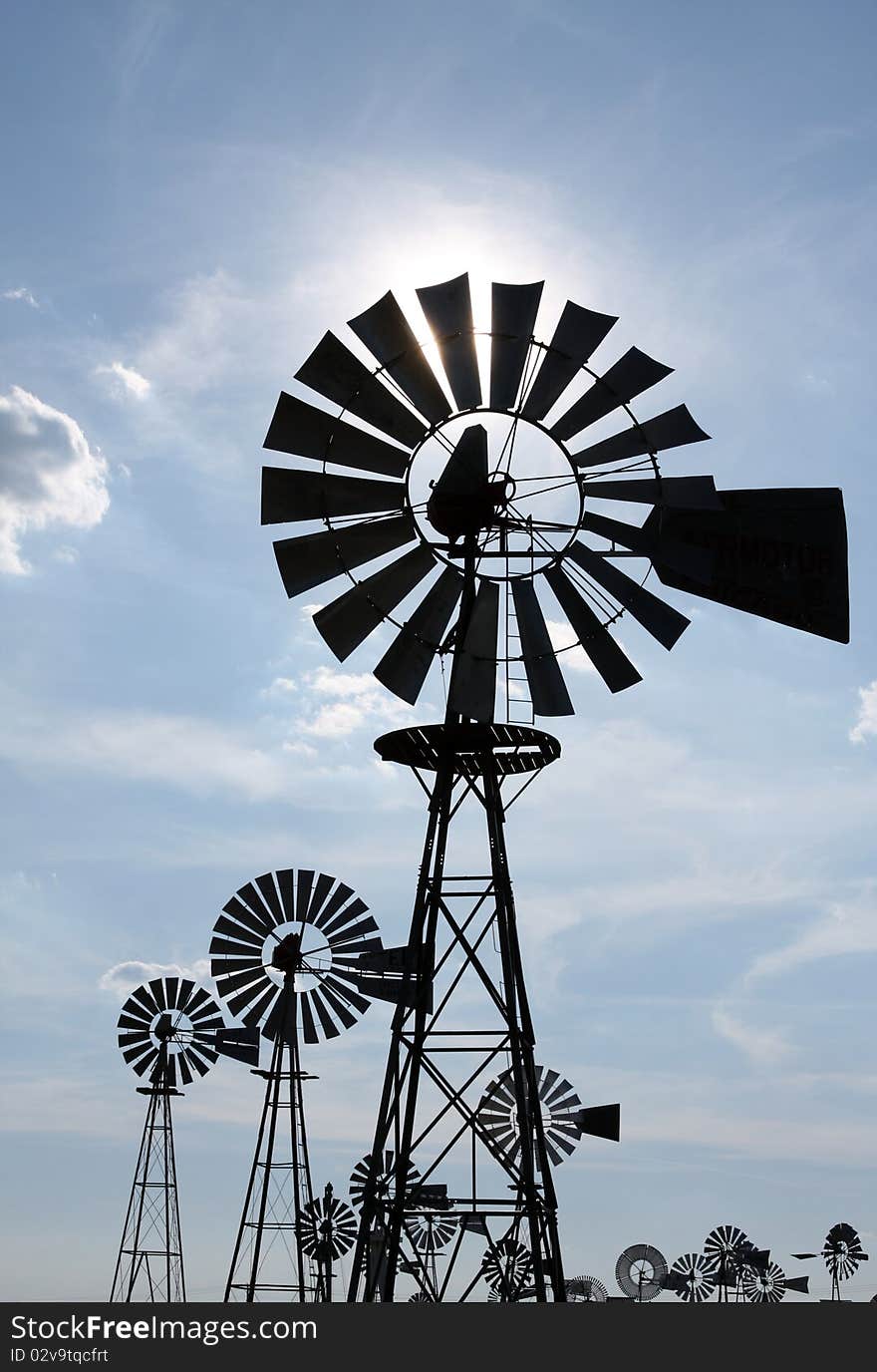 Vintage Country Windmills