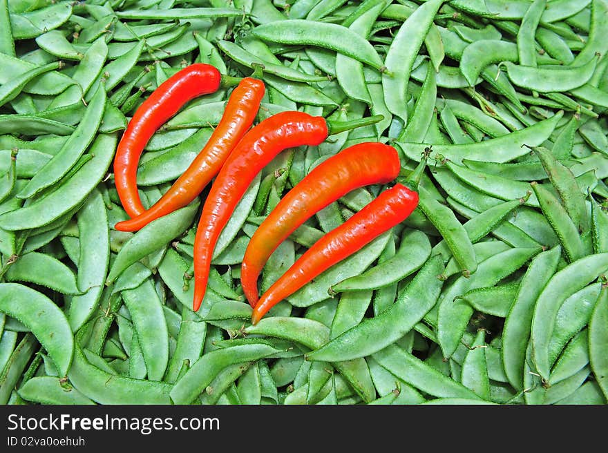 Green bean and chili