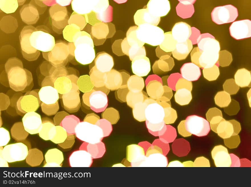 Abstract Background Of Holiday Glittering Lights