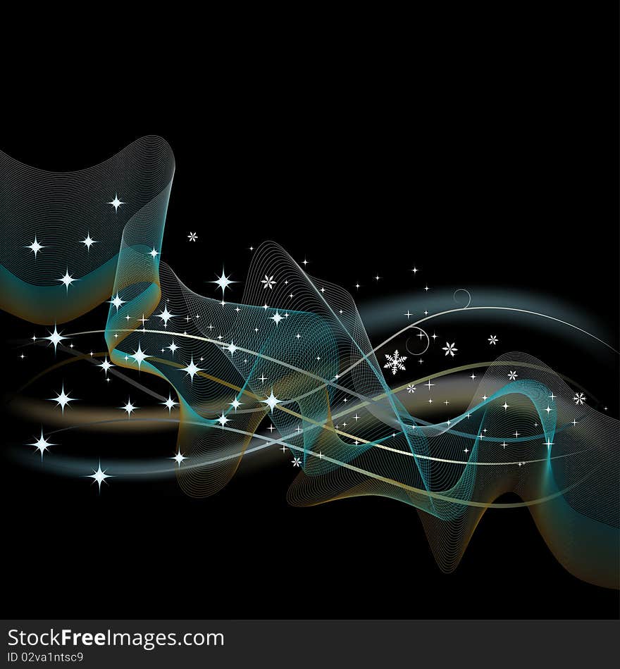 Abstract Black background. Vector Illustration