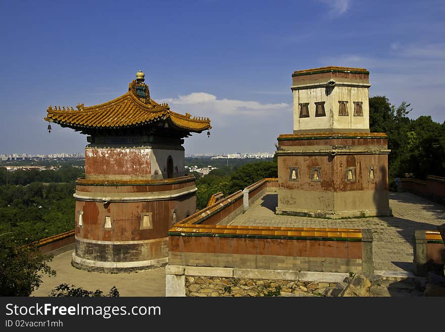 The decoration on roof