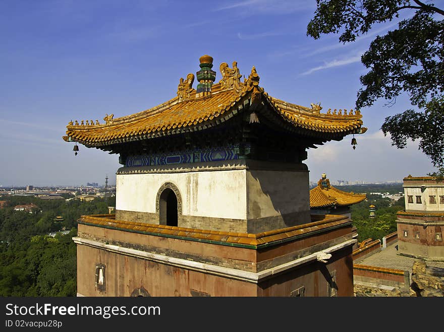 The decoration on roof