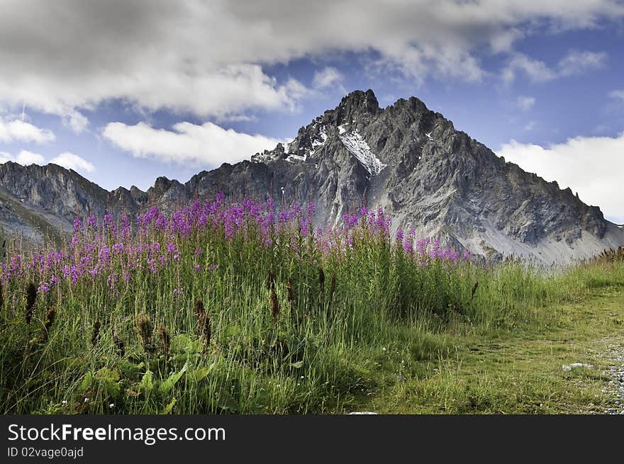 Views of the Vanoise National Park, from the village of Courchevel