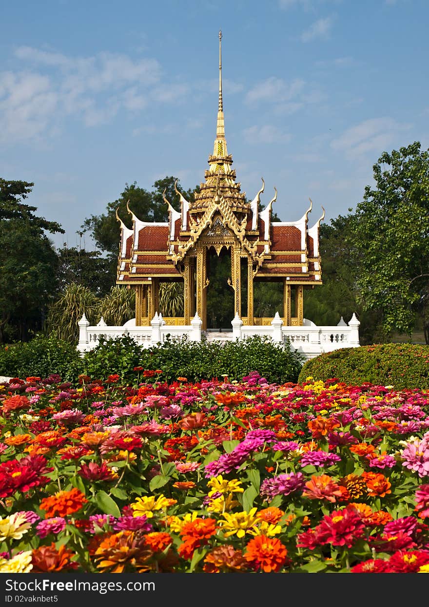 Thai art in the big garden. Thai art in the big garden