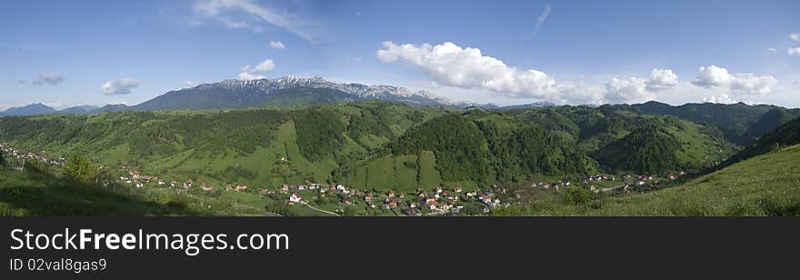 Panorama Moeciu Romania