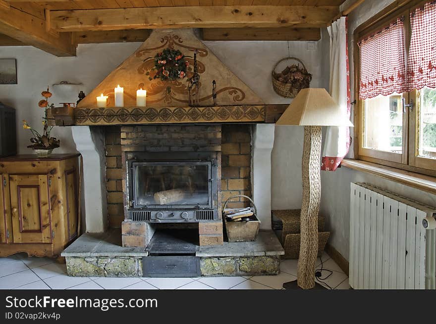 Interior of a cabin