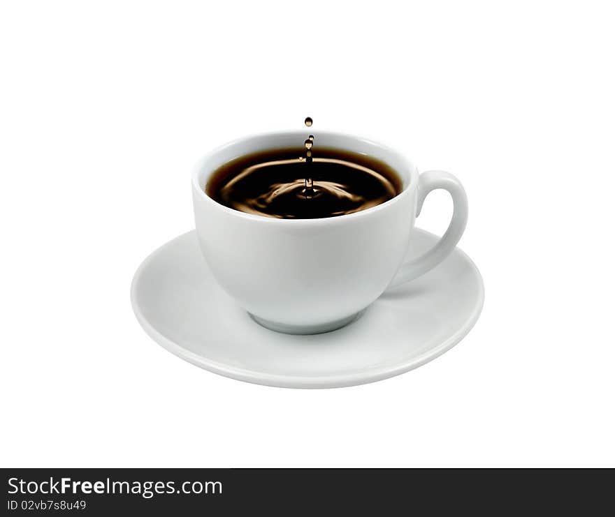 Image of a coffee cup on white background