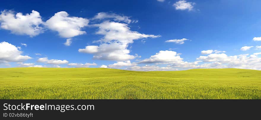 High resolution landscape with perfect sky