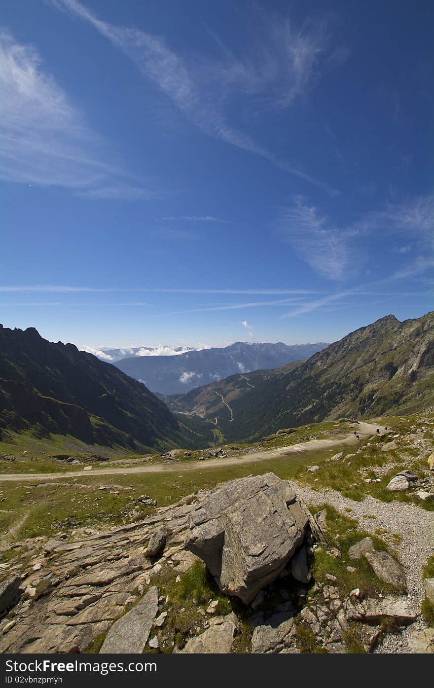 Landscape from Reisseck Mount, Carinthia, Austria