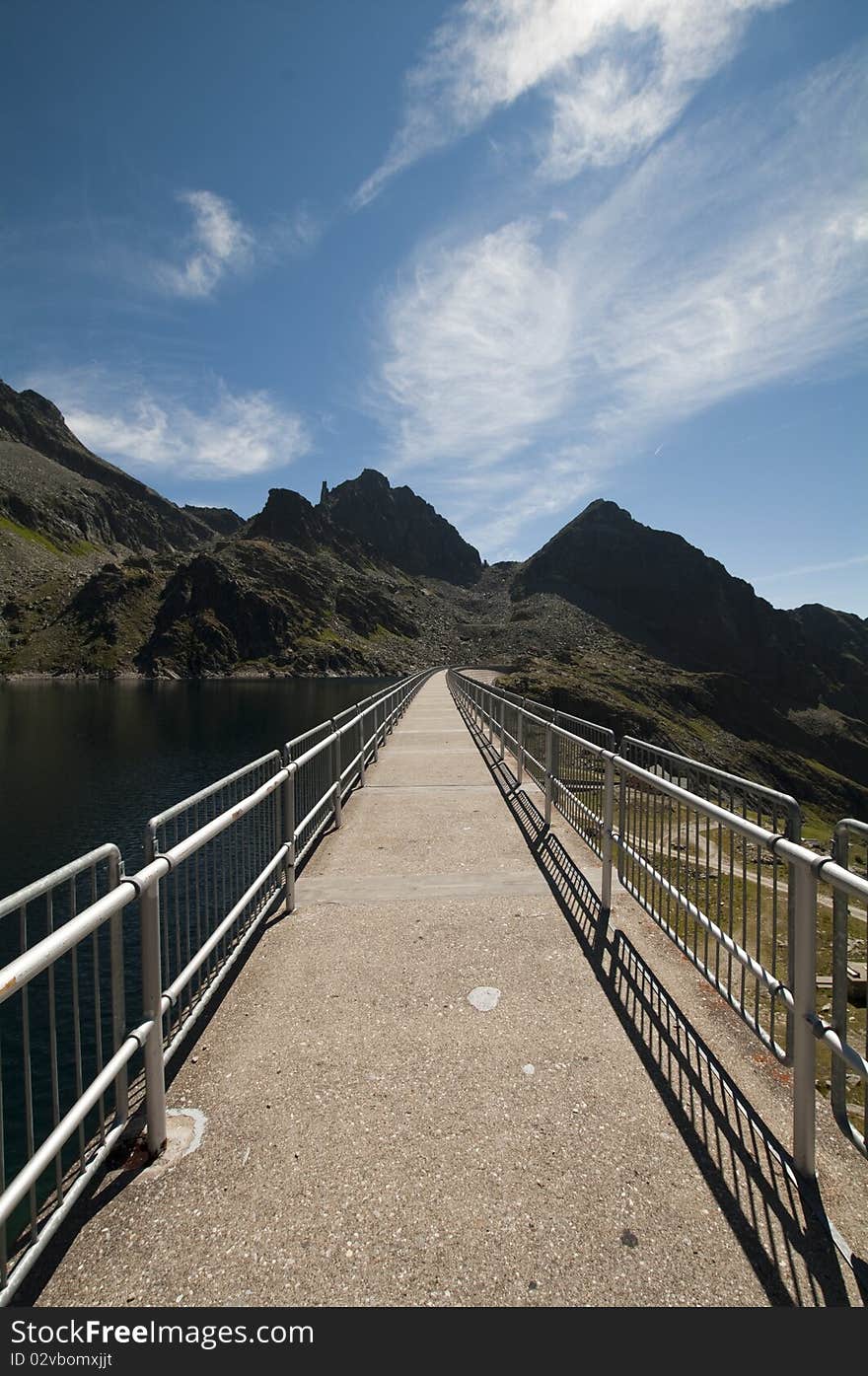 Concrete Dam of Reisseck Mount