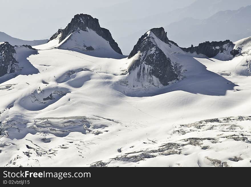 Views from l  Aiguille du Midi