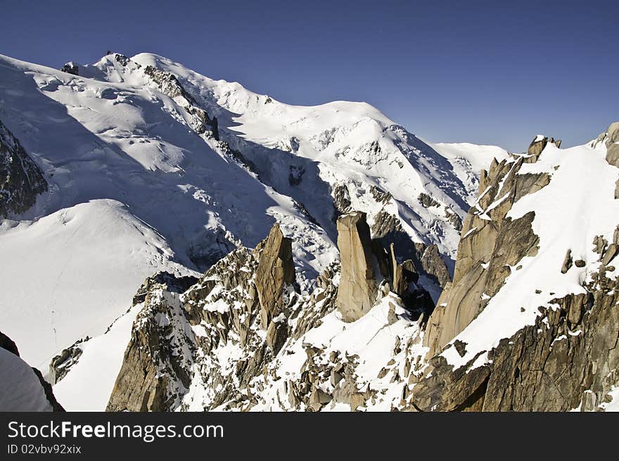 Views from l  Aiguille du Midi