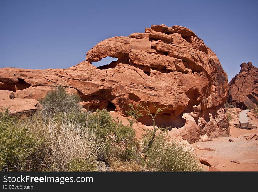View from the Valley of Fire State Park in Nevada outside of Las Vegas