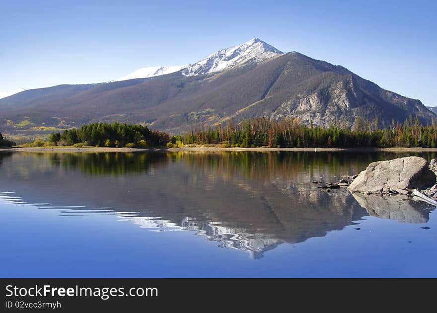 Reflections at swift current lake in Glacier national park