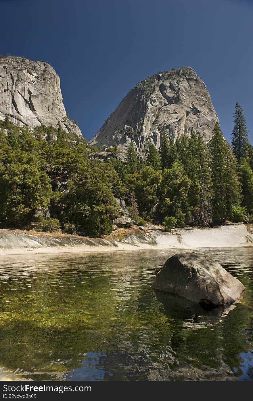 The vast beauty of the Yosemite Mist Trail in the Yosemite National Park. The vast beauty of the Yosemite Mist Trail in the Yosemite National Park