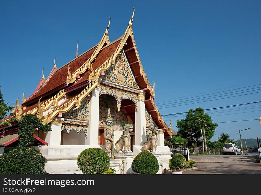 Northeast style Buddhism temple at Chiangkarn, Loei, Thailand. Northeast style Buddhism temple at Chiangkarn, Loei, Thailand