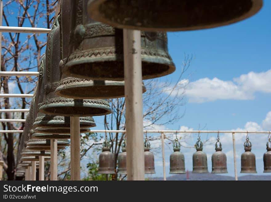 The bell inside Buddhism temple at Hua-Hin, Thailand. The bell inside Buddhism temple at Hua-Hin, Thailand.