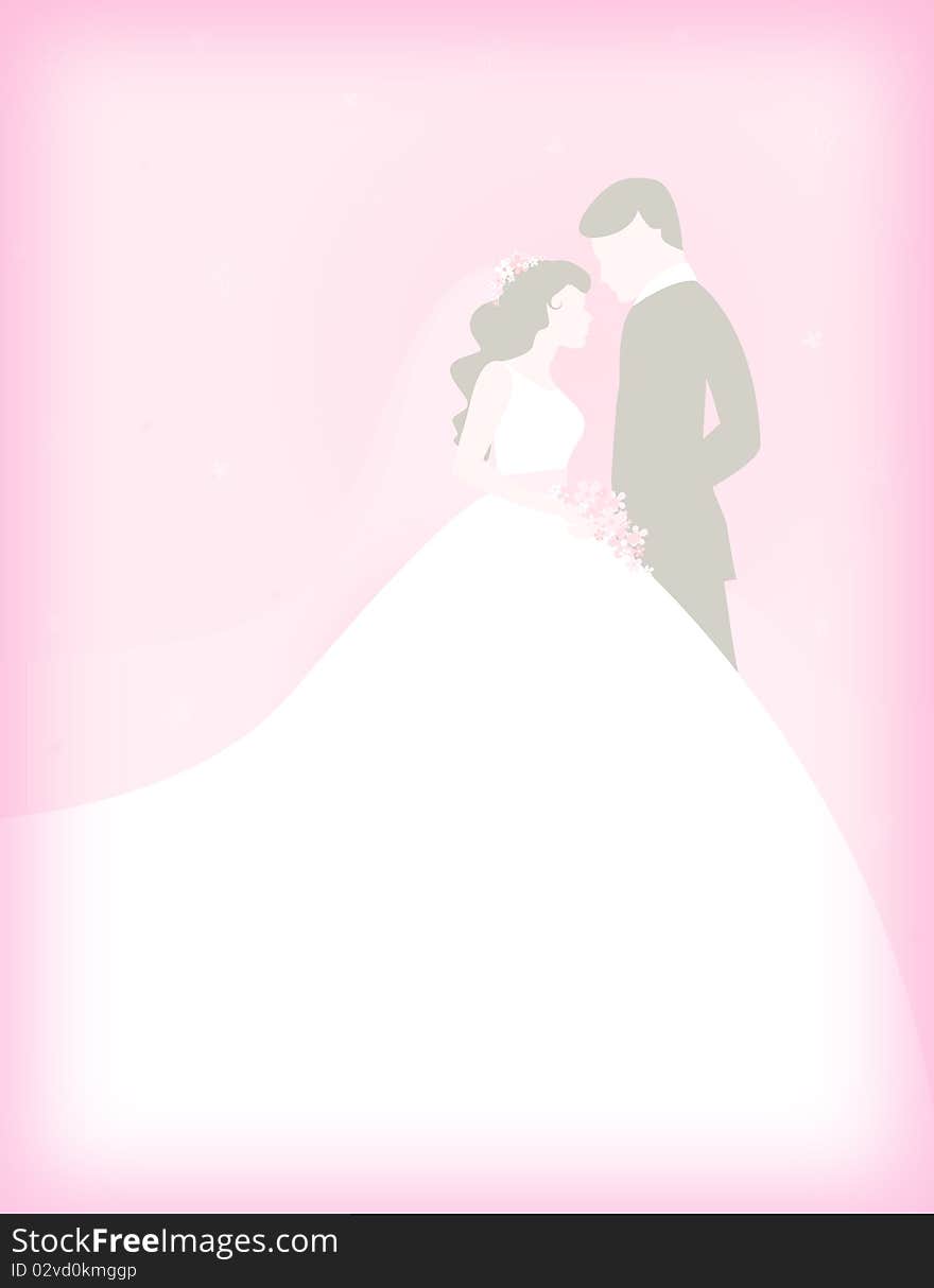 Couple With Pink Background