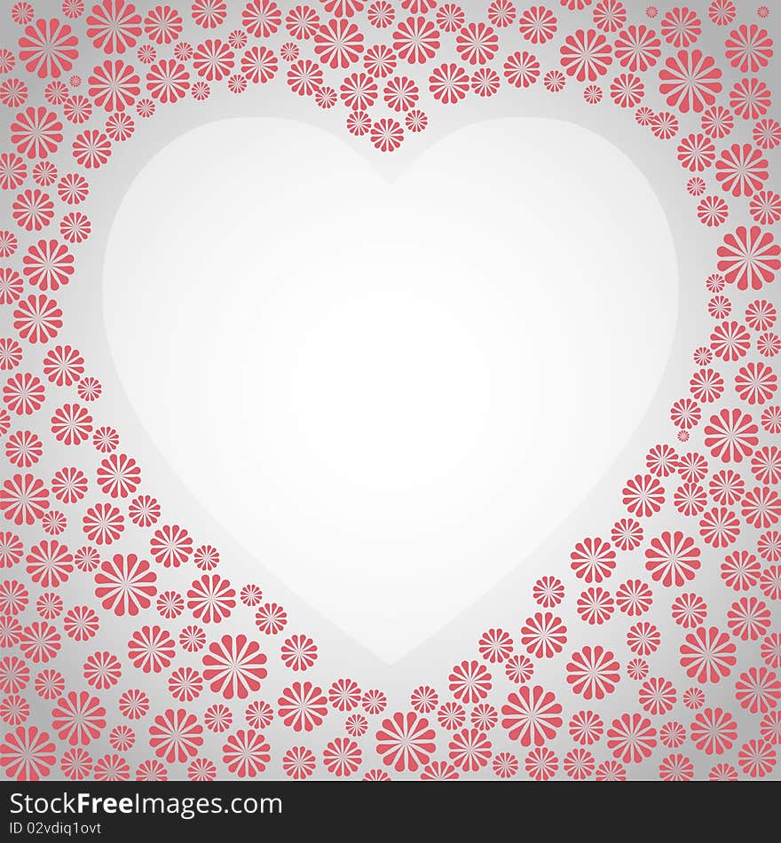 Heart Floral Frame