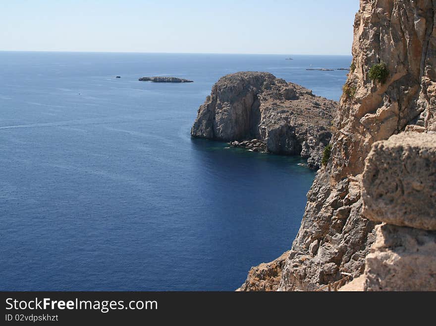 Lindos - coastline