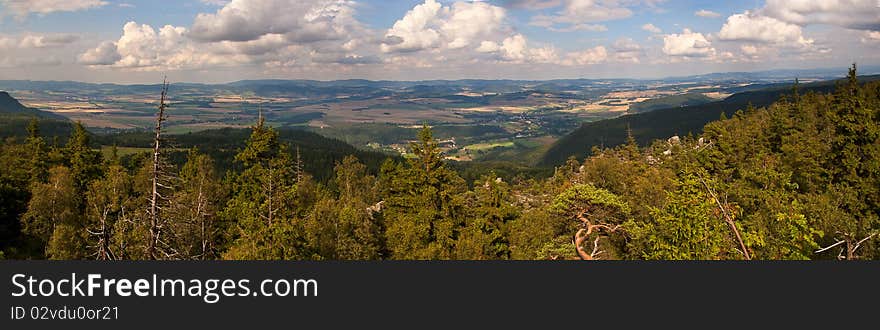 Stolowe mountains in east Poland. Stolowe mountains in east Poland